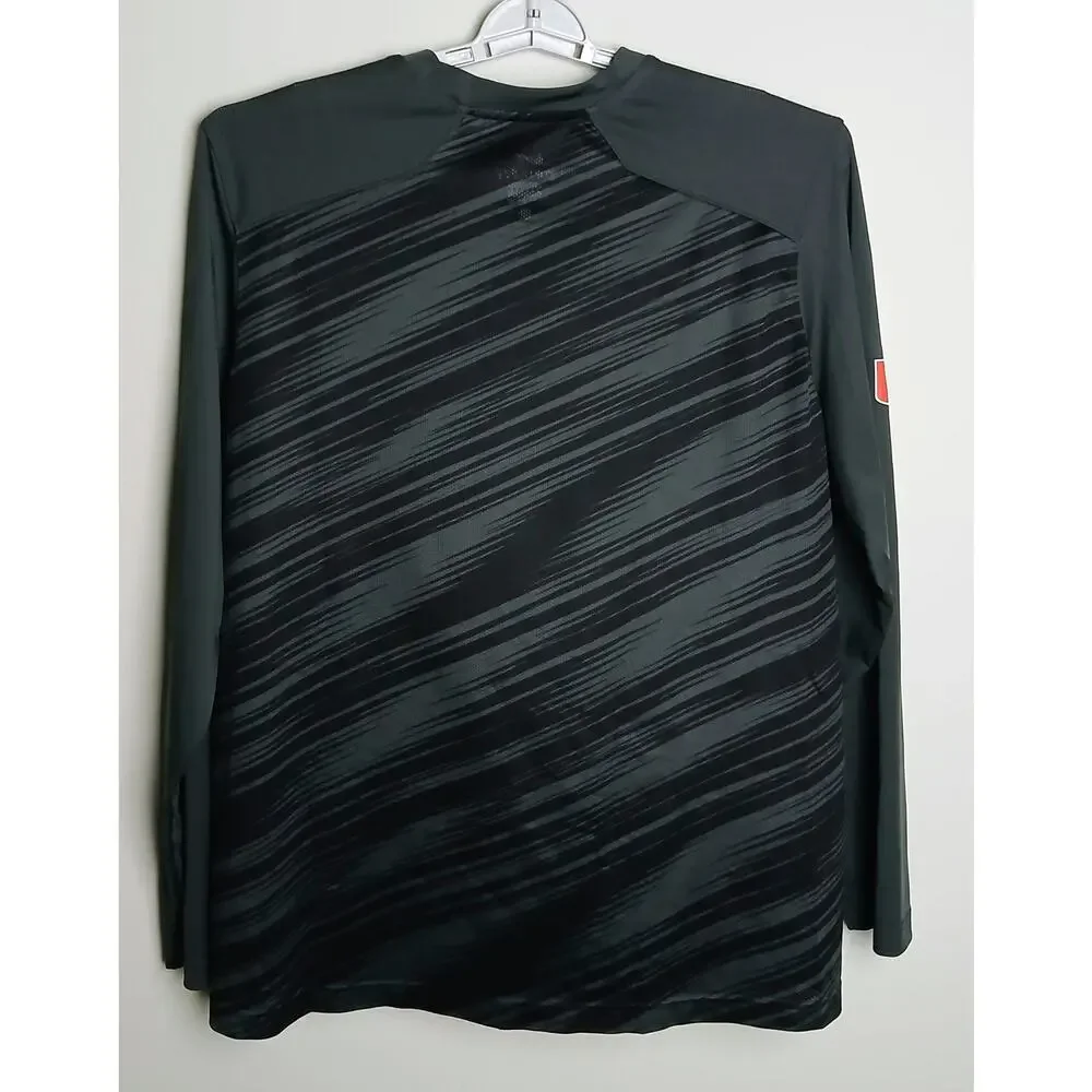 Nike Dri-FIT Miami Hurricanes Long Sleeve Performance Shirt Men’s XL Sideline